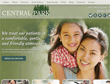 Tablet Screenshot of centralparkdental.com